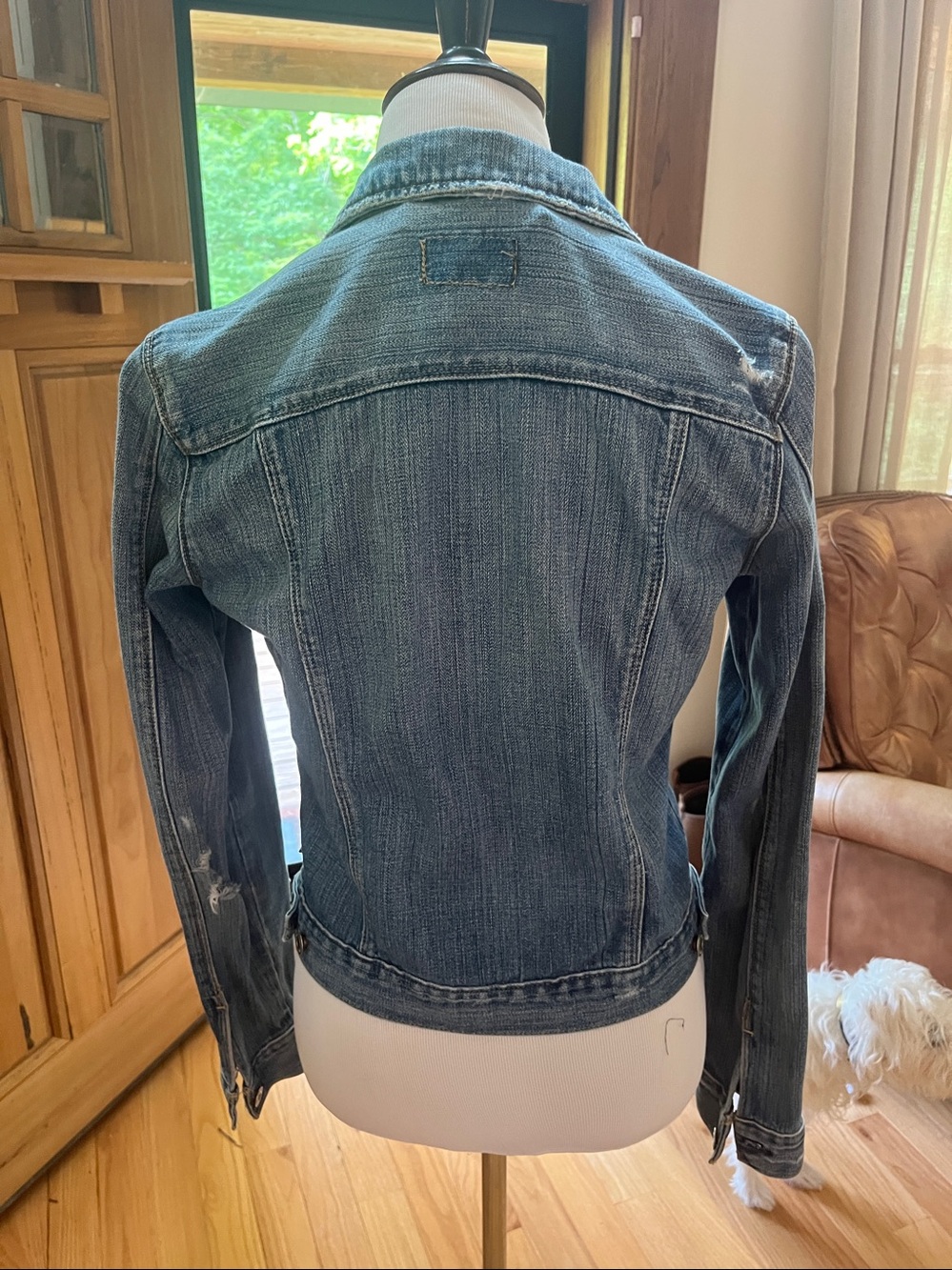 Vintage Ralph Lauren Blue Label distressed denim jacket size M - Picture 4 of 10
